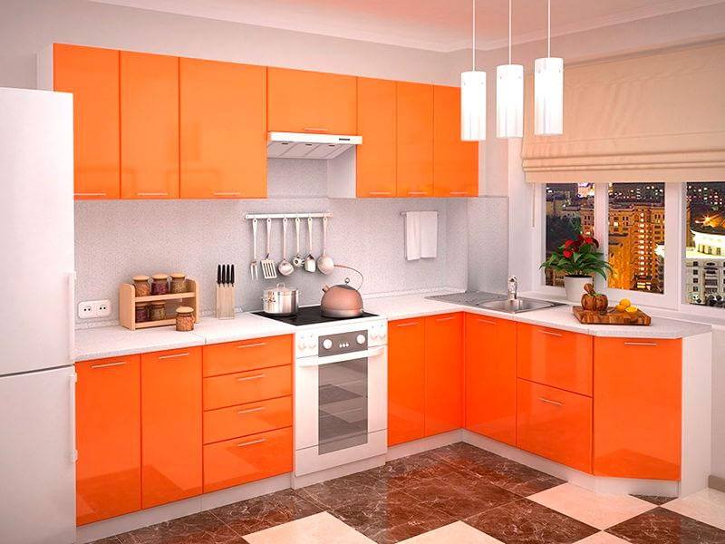Кухня «Оранжевый микс»