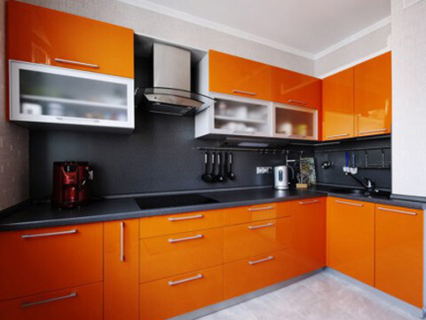 Кухня «Оранжевый бум»